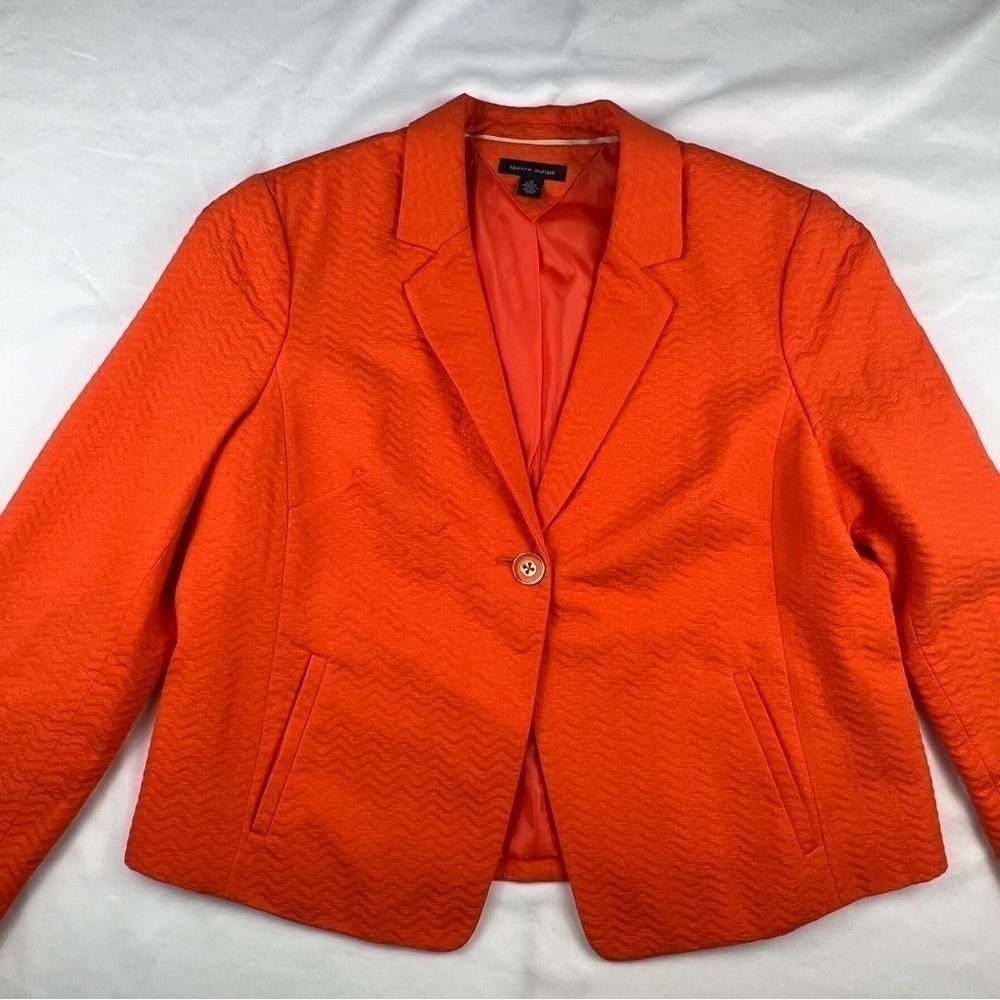 Tommy Hilfiger - Size 12 - Women's Blazer - Orange